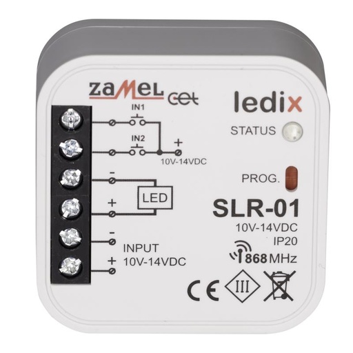 [ZMSLR01] CONTROLADOR MONOCROMATICO 10-14Vdc  4A PARA CAIXA APARELHAGEM
