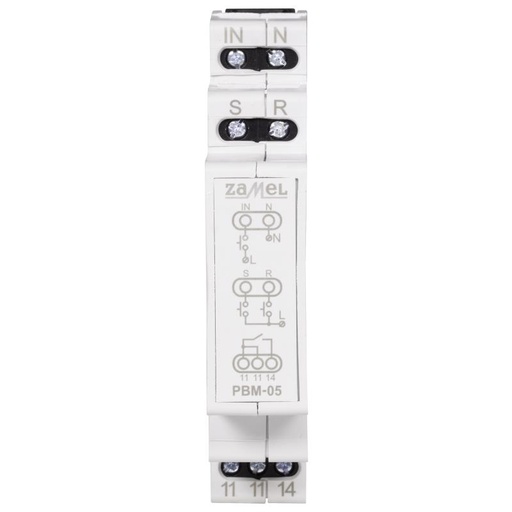 [ZMPBM05] TELERRUPTOR MODULAR 230Vac COM SET/RESET CONSUMO ZERO