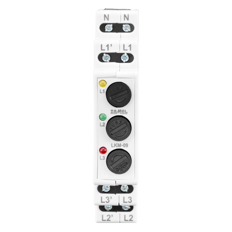 [ZMLKM0940] SINALIZADOR MODULAR PRESENÇA TENSÃO COM FUSÍVEIS