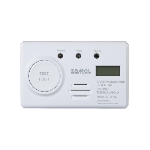 [ZMCTW06] DETECTOR MONÓXIDO CARBONO A PILHA NÃO SUBSTITUÍVEL