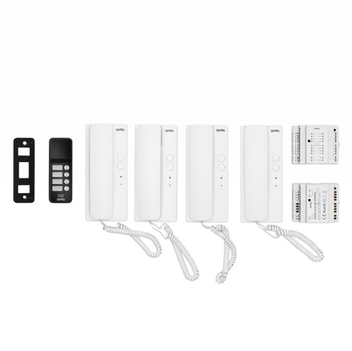 [ZMAS104A] KIT AUDIO TETRAFAMILIAR SISTEMA DOIS FIOS