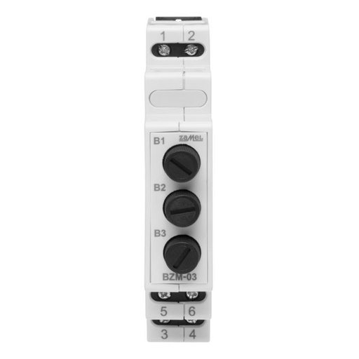 [ZMBZM03] BASE FUSÍVEIS MODULAR 3x Ø5x20mm MÁXIMO 6.3A