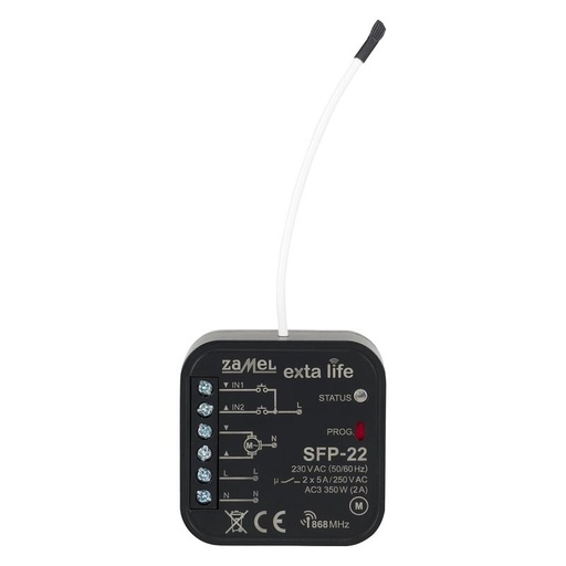 [ZMSFP22] RECETOR CONTROLADOR ESTORE COM ANTENA EXTA LIFE PARA CAIXA APARELHAGEM