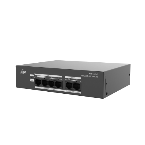 [NSW2100-6GT-POE-IN] SWITCH GERIDO 4xPoE 1Gbps + 2xUPLINK 1Gbps L2 65W MÁXIMO