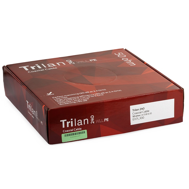 [DPE1171_100] 100m CABO COAXIAL 50 Ohm Fca TRI-LAN 240 