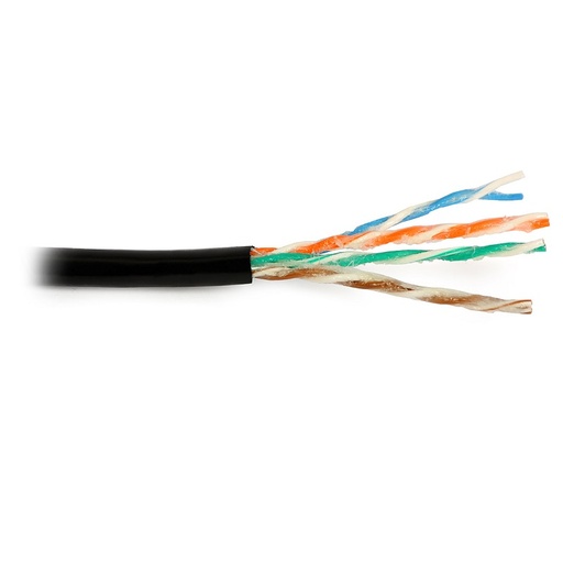 [DPE1410_305] 305m CABO U/UTP CAT 5e NETSET PRETO GEL EXTERIOR FCA
