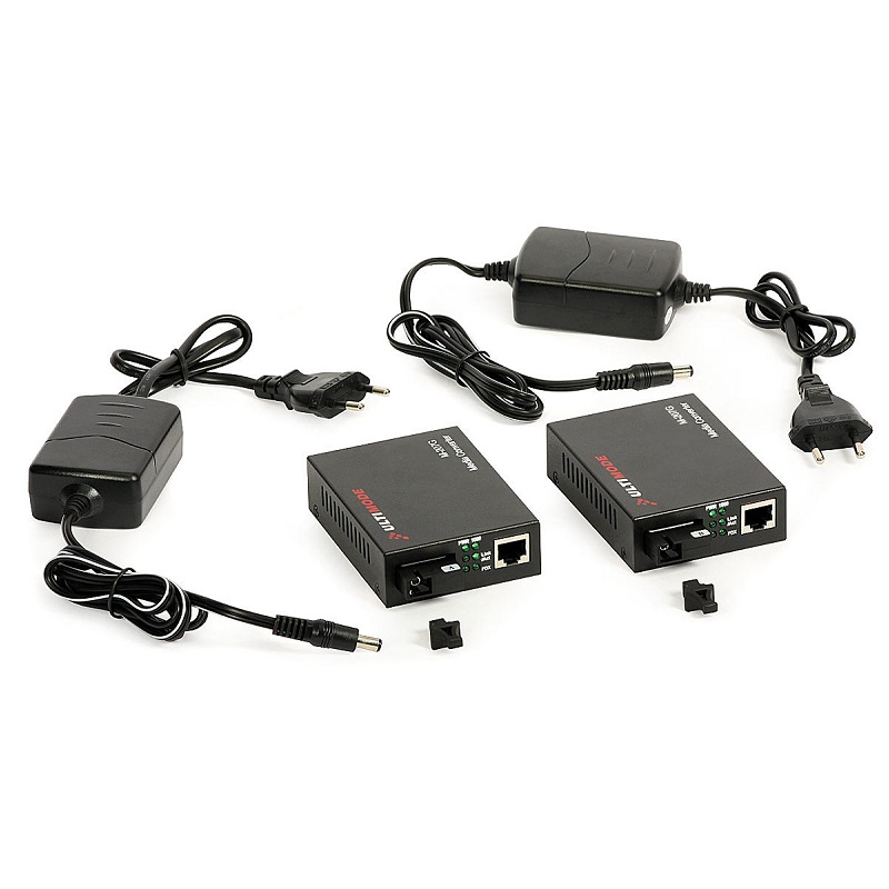 [DPL11525] 2x CONVERTIDOR ETHERNET MONOMODO M-207G 1Gbps 1xFIBRA 20km