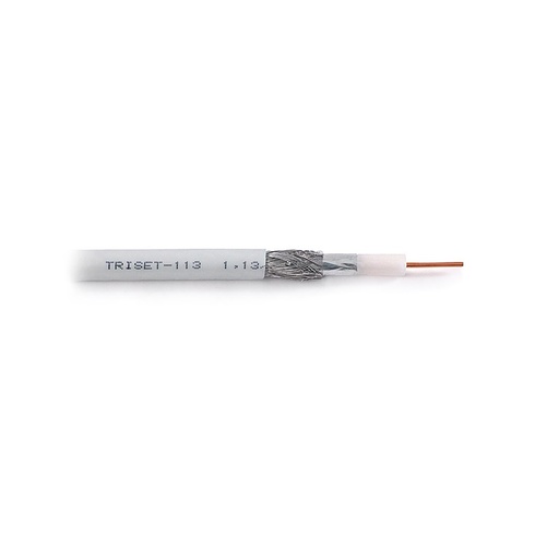 [DPE1015_100] 100m CABO COAXIAL 75 Ohm TRISET-113 1.13/4.8/6.8 
