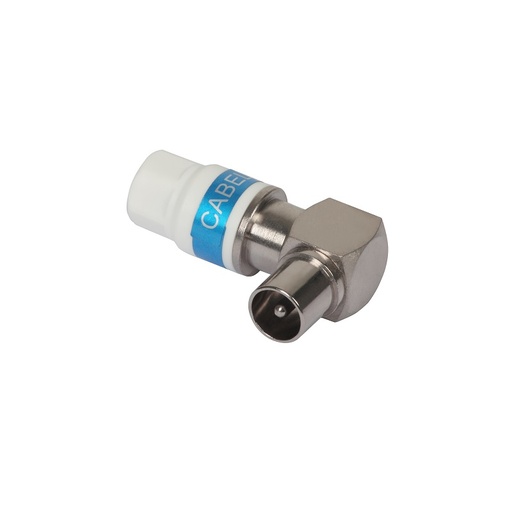 [DPE3001] CONECTOR MACHO ANTENA ANGULAR CABELCON RG6/TRISET113