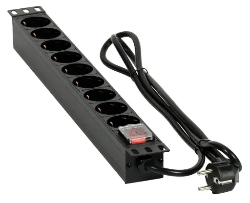 [DPR9120233] EXTENSIÓN 19" RACK 9xTOMAS SCHUKO 230Vac