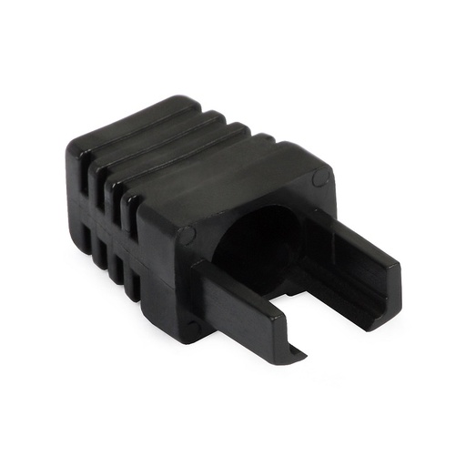[DPJ2025_100] 100x PROTEÇÃO MODULAR SLIM-LINE RJ45 PRETO