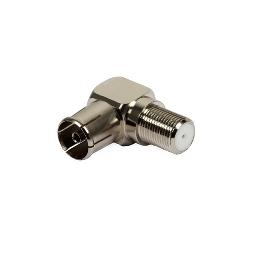 [DPE8250] ADAPTADOR CURVO TIPO F PARA ANTENA IEC HEMBRA