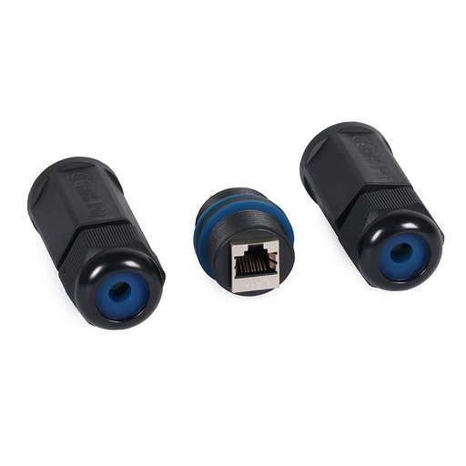 [DPJ2211] ACOPLADOR RJ45 CAT.6 BLINDADO IMPERMEABLE