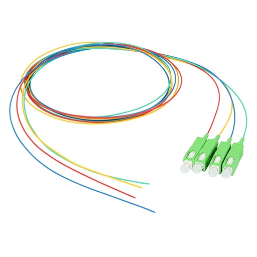 [DPL34271A] 4x PIGTAIL MONOMODO PG-271A-1 SC/APC G.657.A1 ROJO/VERDE/AZUL/AMARILLO CON 1m