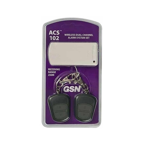 [ACS-102] KIT ALARME WIRELESS 2xCANAIS 1xRX + 2xTX