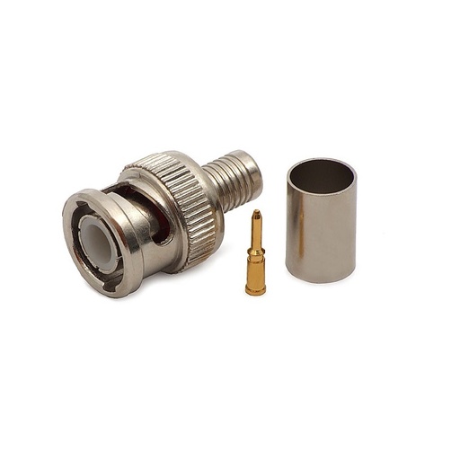 [DPE8291] CONECTOR CRIMPAR BNC MACHO CRIMPAR CABO RG-6