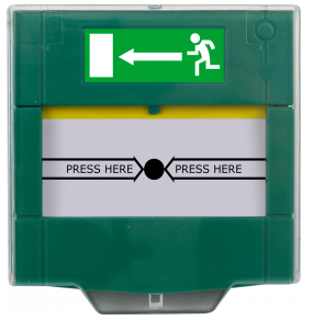 [KD-EXIT1030] BOTÃO REARMÁVEL EMERGÊNCIA ABERTURA PORTA 2xNF/NA