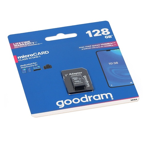 [DPM90378] GOODRAM MICROSDHC 128GB UHS-I CLASS 10 COM ADAPTADOR