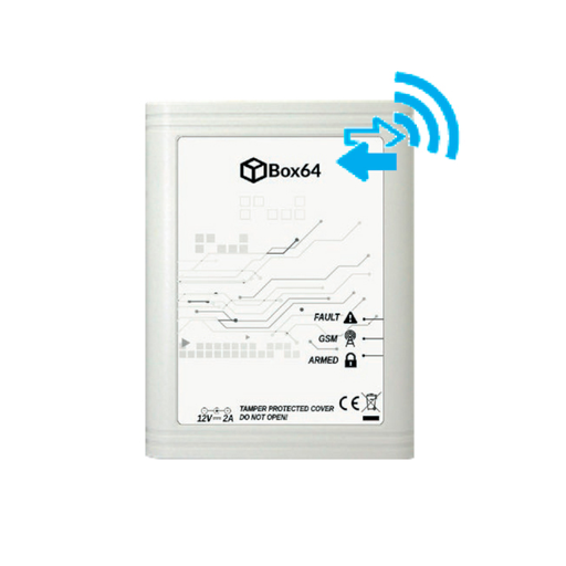 [BOX64] CENTRAL PRiMA64 WIRELESS 64xZONAS GSM COM CONTROLO 8+1xNÚMEROS