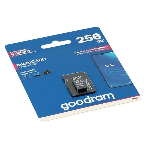 [DPM90379] CARTÃO MICROSDXC 256 GB UHS-I CLASSE 10 + ADAPTADOR SD